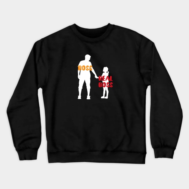 Father daughter Shirt gift Crewneck Sweatshirt by vpdesigns